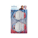 Kit Protezioni Bambina Gomitiere e Ginocchiere Plastica Rigida con Licenza Disney Frozen 