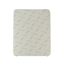 Topper Memory Con Fodera in Poliestere e Canapa Bianco Varie Misure