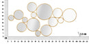 Pannello da Muro Mirrors 100x2,3x51,5 cm in Ferro