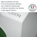 Pattumiera per Raccolta Differenziata 2 Scomparti 120 L 60x30x96 cm in Acciaio Verniciato Bianco