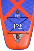 SUP Tavola Stand Up Paddle Gonfiabile 335x84x15 cm Kayak ZRAY Fury Pro Rosso