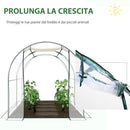 Serra da Giardino per Piante a Tunnel in PVC 250x200x200 cm 