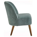 Poltrona Relax in Legno e Tessuto Colore Verde Acqua Mod. Petty 52x58x71H cm