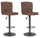 Set 2 Sgabelli Bar 41x50x94,5/115,5h cm Connor Marrone Vintage