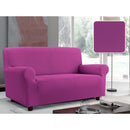 Copridivano 1, 2 E 3 Posti Elasticizzato in Tessuto Prugna