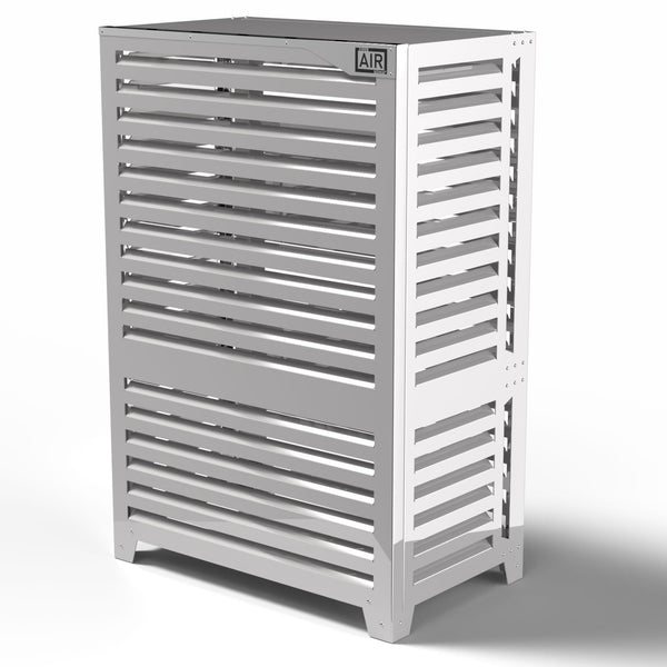 sconto Cover Pompa di Calore 105x65x150 cm a Terra Indipendente Big Blade VL Bianco