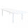 Tavolo Formentera 200/300x100x74 h cm in Alluminio Bianco