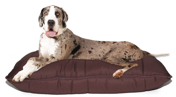 acquista Cuscino Imbottito per Cani e Gatti 60x100 cm in Microfibra Chunky Marrone