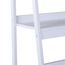 Libreria a Scala in Legno Componibile Bianco 52x45x148 cm 