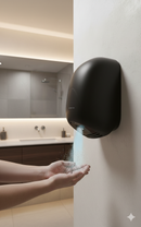 Asciugamani Elettrico con Fotocellula 900W Vama Smart Jet Mini NF Nero Opaco