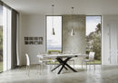 Tavolo Allungabile 200-304x90x77 cm Volantis Bianco Frassino Telaio Antracite 