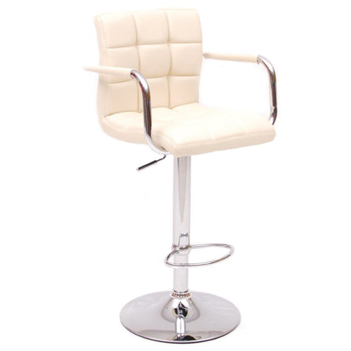 Sgabello Bar in Similpelle Quadro Crema acquista