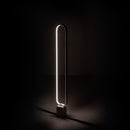 Lampada da Terra a LED 10x18xH125 cm in Metallo e Marmo Naos Bianco