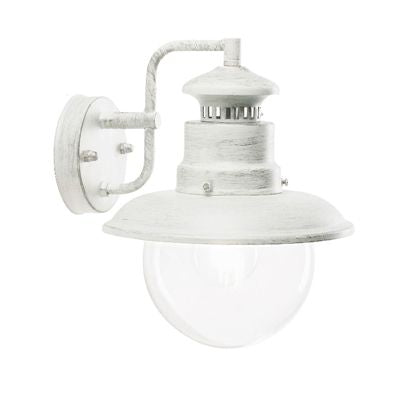 Applique in Basso da Esterno E27 in Metallo Sovil Bianco e Argento prezzo