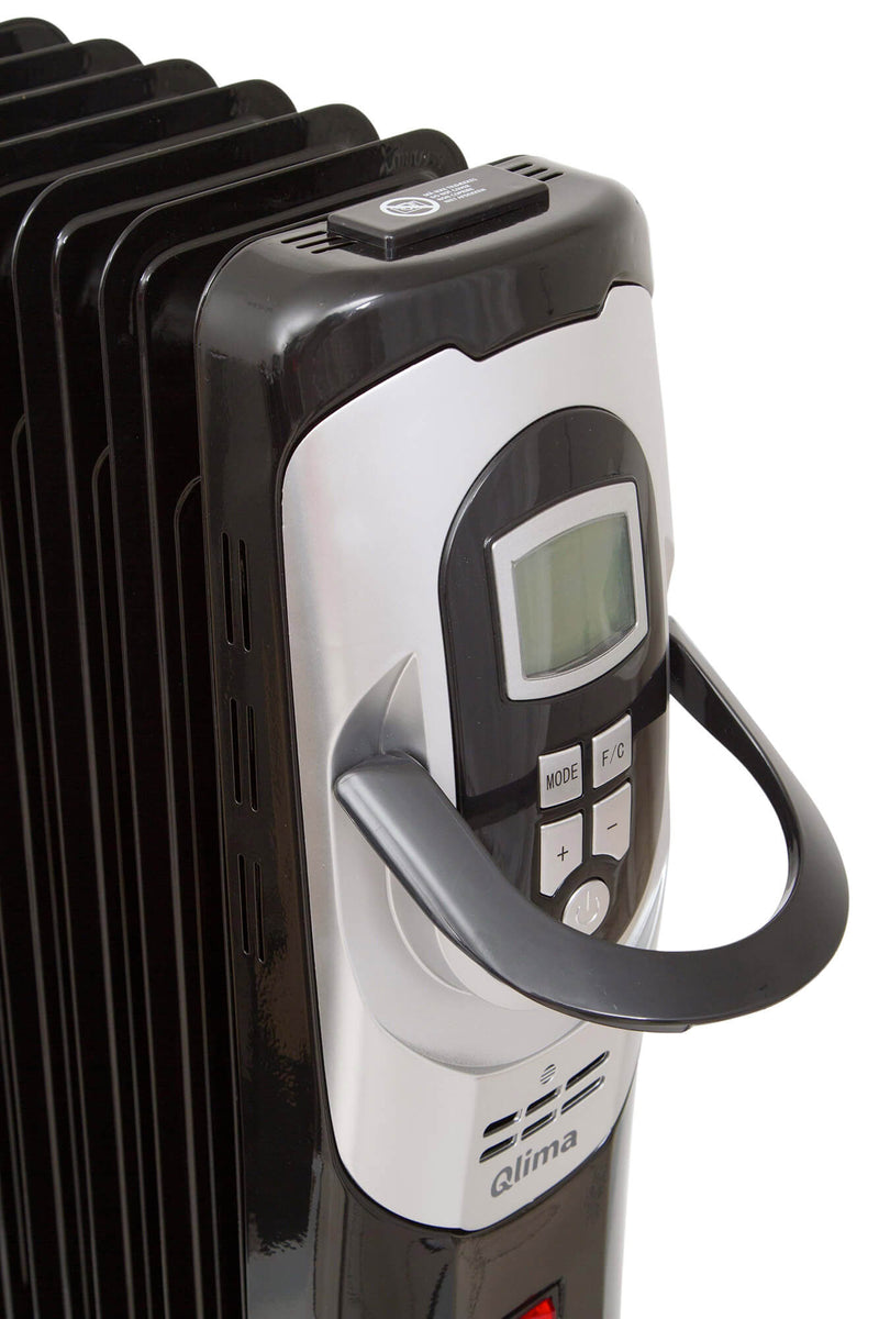 Stufa Termosifone ad Olio 1500W Qlima EOR1515 LCD Nero