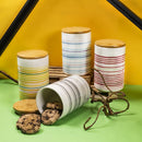 Set 4 Barattoli Ø10,5x16,5 cm 870 ml in Ceramica VdE Tivoli 1996 Masseria