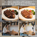 Lampada da Scrivania LED con 5 Colori di Luce e Supporto per Telefono Nero   