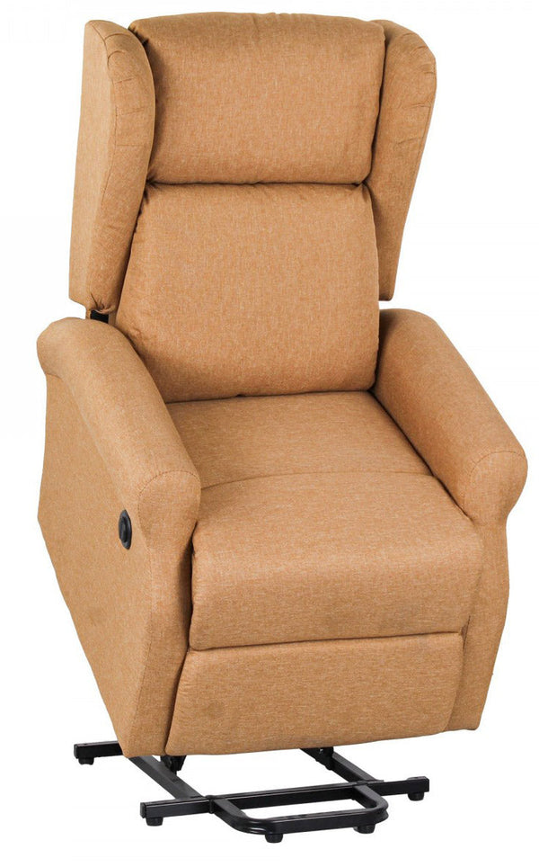 Poltrona Alzapersona Elettrica in Tessuto Tortora online