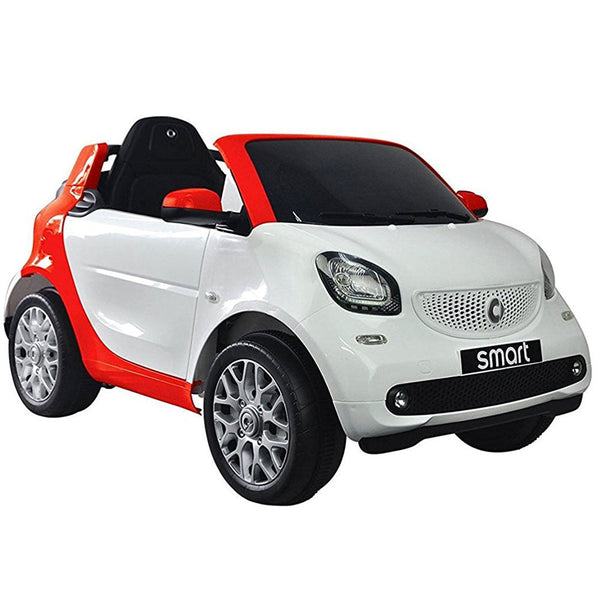 Macchina Elettrica per Bambini 12V Smart Fortwo Cabrio Bianca sconto