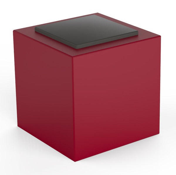 prezzo Pouf da Giardino 50x50 cm con Cuscino in Resina Arkema Iris Comfort Cherry