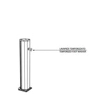 Fontana Lavapiedi da Giardino con Rubinetto Temporizzato Arkema Jolly Grigio Antracite