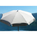 Ombrellone da Giardino Ø2 m Palo Ø33 mm in Acciaio Maffei Venezia Duplex Ecru/Tortora