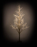 Albero di Natale Luminoso 186 LED in Carta H150cm Oro
