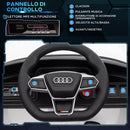 Macchina Elettrica per Bambini Licenza Audi RS con Telecomando Bianca e Nero  