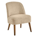 Poltrona Relax in Legno e Tessuto Colore Beige Modello Petty 52x58x71H cm