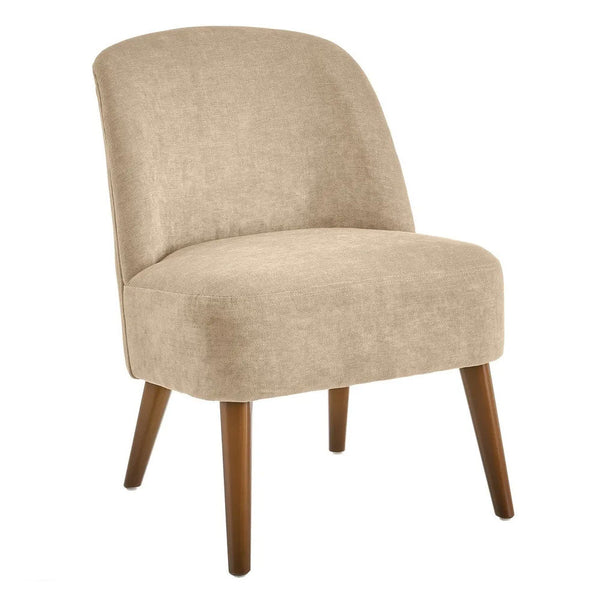 Poltrona Relax in Legno e Tessuto Colore Beige Modello Petty 52x58x71H cm online