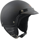 Casco Demi-Jet per Scooter con Frontino SKA-P 1 FH Smarty Nero Gommato