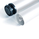 Kit 4 Gambe per Tavolo Regolabili Ø6x71/73 cm in Acciaio Emuca Bianche