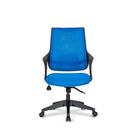 Poltrona da ufficio 51x61x95/105 cm Alfa blu con ruote