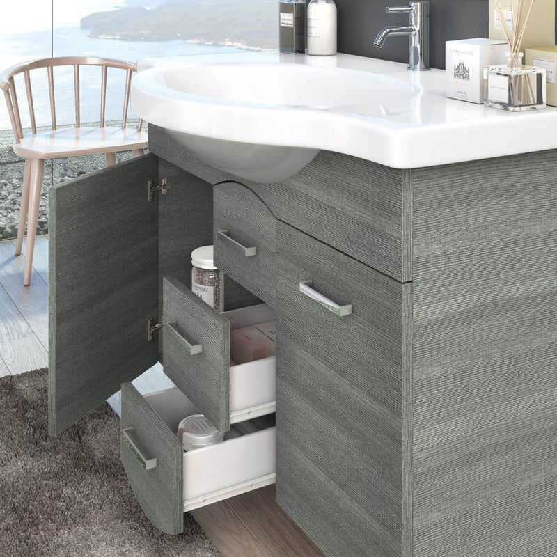 Mobile Bagno 105cm TFT Venus Grigio Bianco