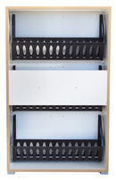 Scarpiera 3 Ante a Ribalta 73x25x120 cm in Legno Salvaspazio Bianca