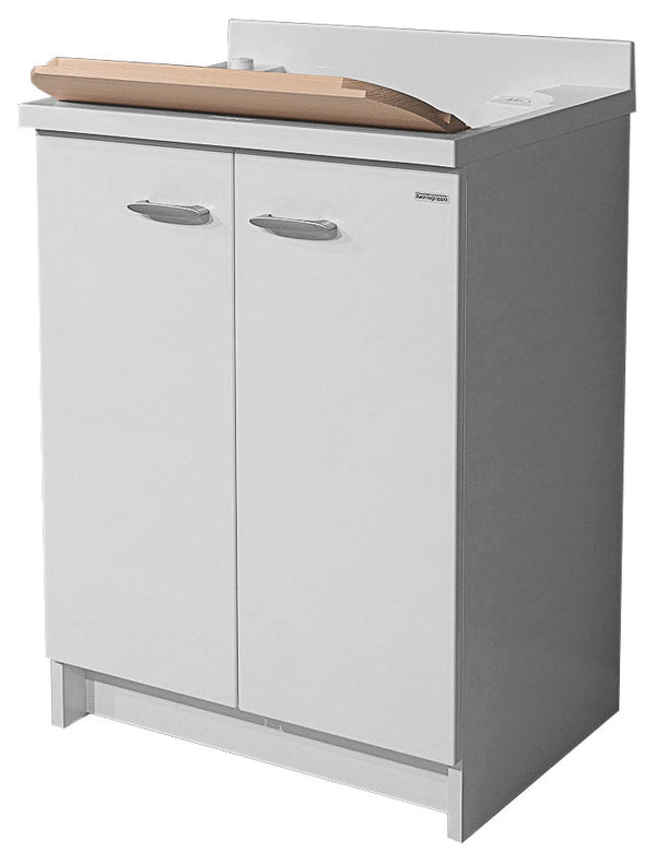 Mobile Lavatoio 60x50x85cm 2 Ante Asse in Legno Montegrappa Marella Bianco prezzo
