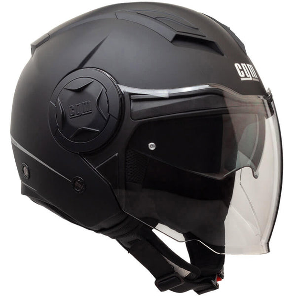 Casco Jet per Scooter Visiera Lunga CGM Illinois 129A Nero Opaco Varie Misure online