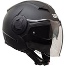 Casco Jet per Scooter Visiera Lunga CGM Illinois 129A Nero Opaco Varie Misure