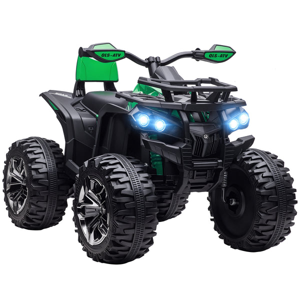 Quad per Bambini Elettrico 12V con Fari e Batteria Ricaricabile, Età 3-5 Anni, 100x65x73cm, Verde prezzo