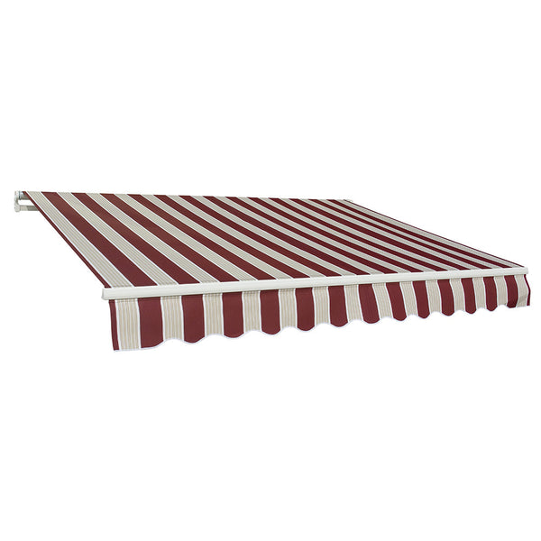 acquista Tenda da Sole Barra Quadra 200x250 cm Tessuto in Poliestere Riga Bordeaux