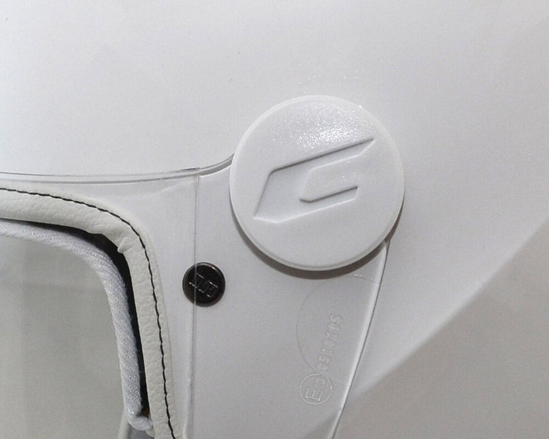 Casco Demi-Jet per Bambini Visiera Lunga CGM Magic Mono 205A Bianco Varie Misure