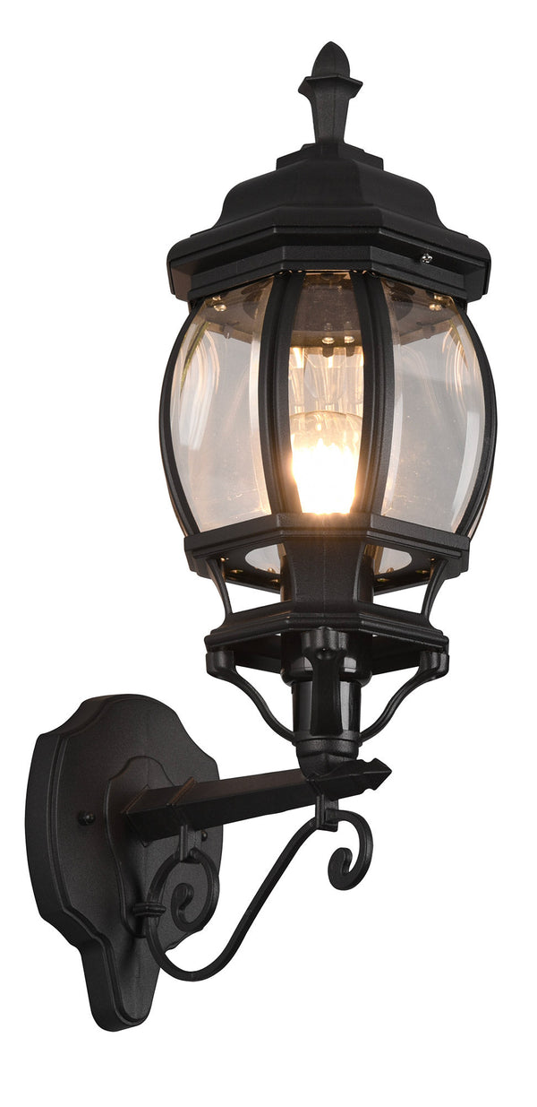 Applique da Esterno Attacco E27 in Alluminio Nero Opaco sconto