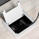 Multipresa Atom 14 per Scrivania Acciaio e Tecnoplastica Emuca