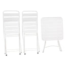 Set Tavolino e 2 Sedie Pieghevoli da Giardino Mia Bianco