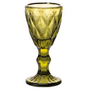 Set 6 Tazzine per Liquori Liquorini Prisma Greenery in Vetro VdE Tivoli 1996 Verde