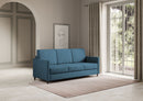 Divano 3 Posti 198x85x85 cm Karay in Tessuto Avio