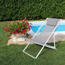 Sdraio Avana 97x52x76 h cm in Textilene Bianco