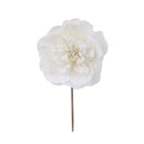 Set 12 Pick Peonia con Glitter 16 cm Crema