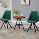 Set 2 Sedie Imbottite 48x56x87 cm in Tessuto  Verdi