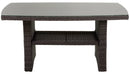 Set Salotto da Giardino Divano 2 Posti in Polyrattan Atlanta Grigio